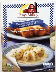 Teays Valley Chicken Flavored Gravy and Dumpling Mix 16 count case 